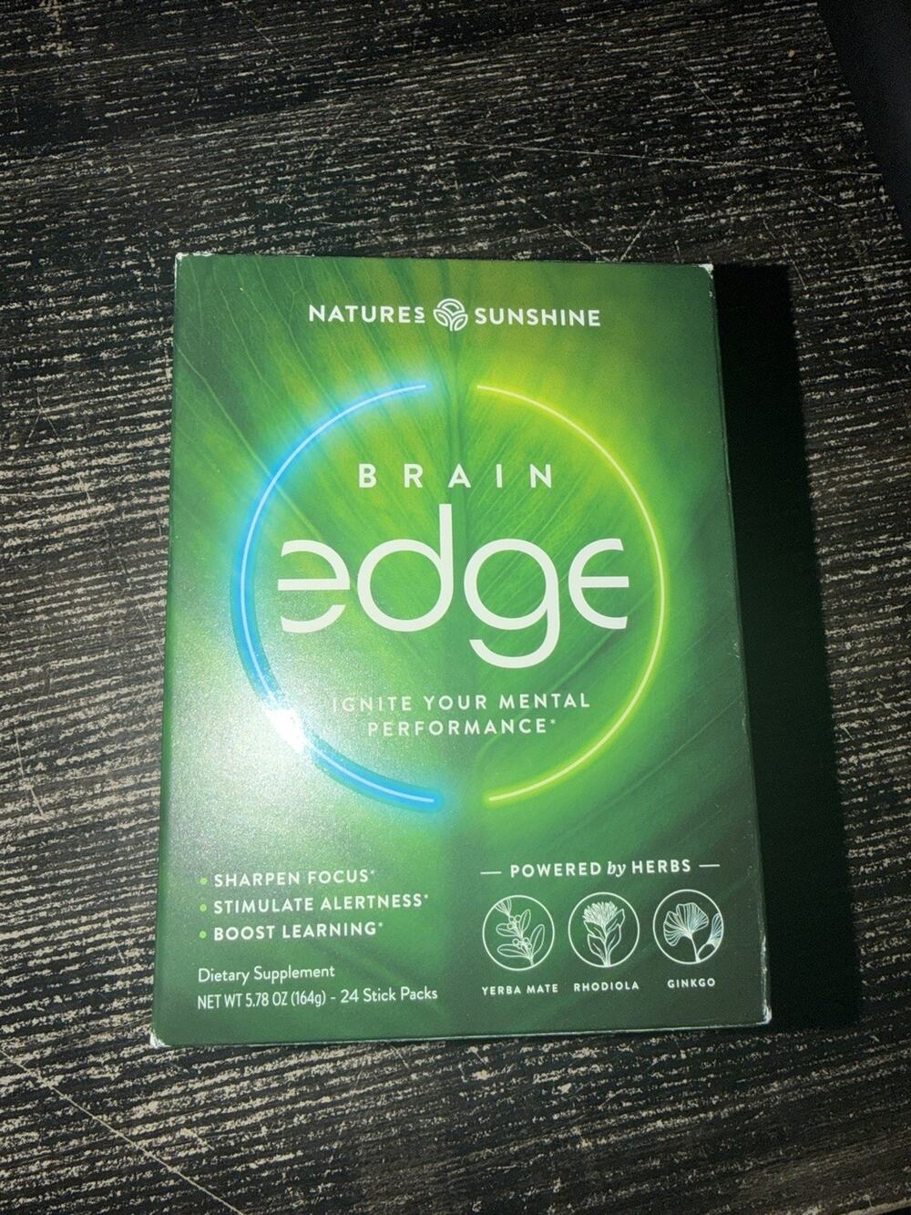 - Nature's Sunshine Brain Edge, 24 Stick Packs 01/30/2028